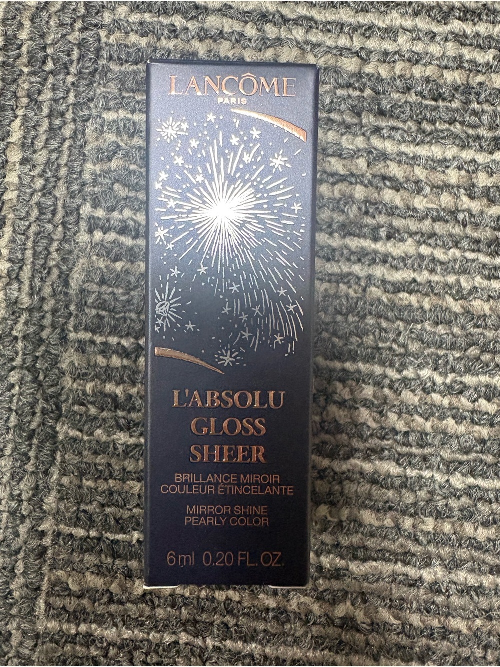 L'Absolu Gloss Sheer Lip Gloss - Navy & Rose Gold Packaging